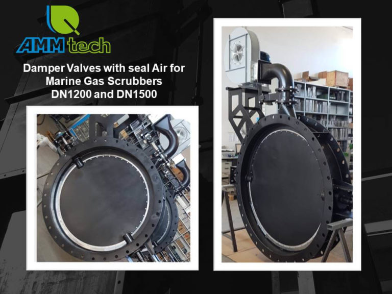 Marine scrubber projects AMM750 Seal air damper valve AMMtech